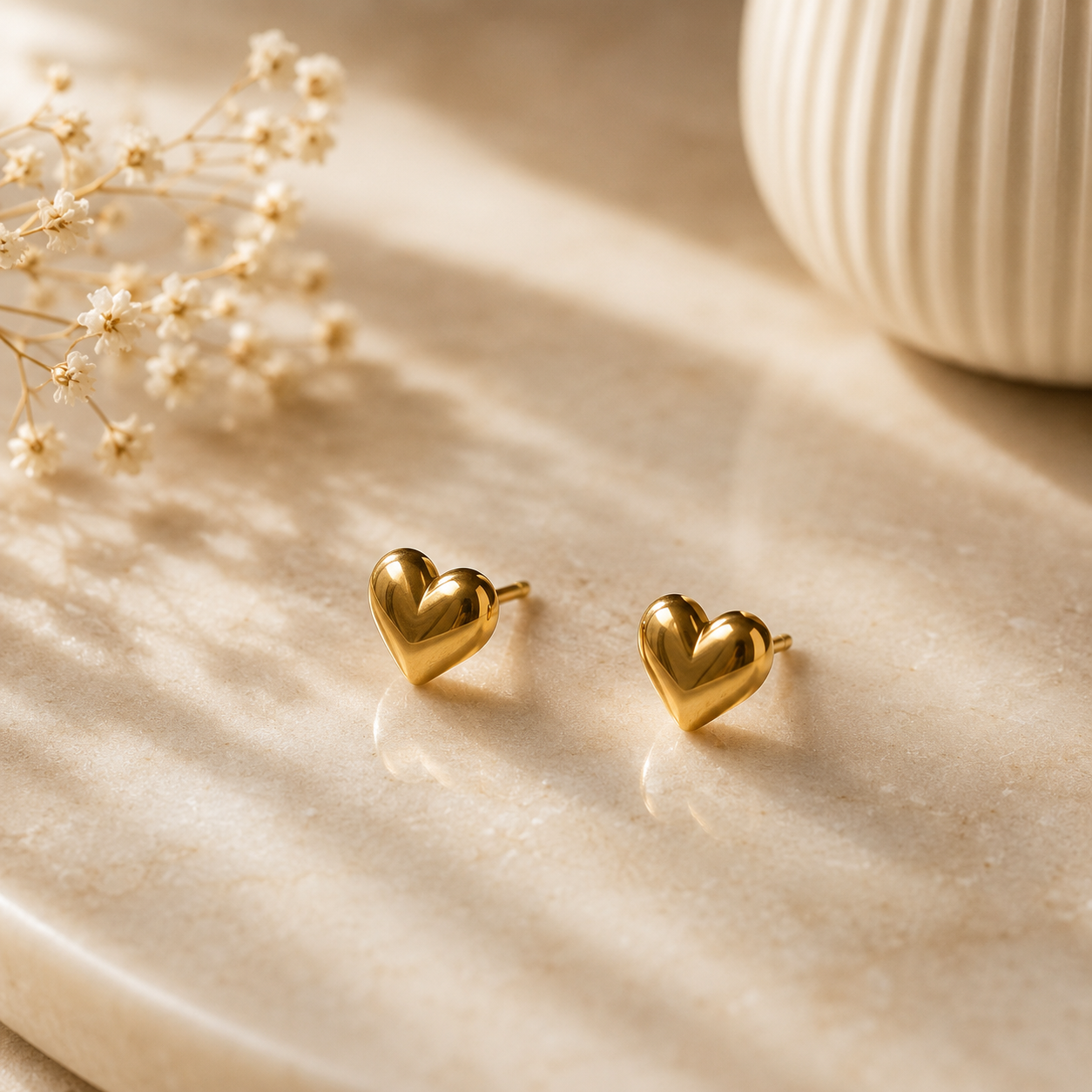 Amora Heart Studs