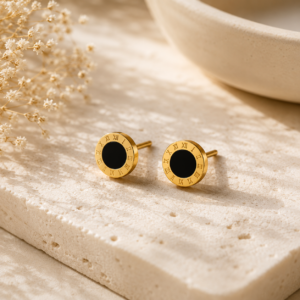 Luna Gold Stud Earrings