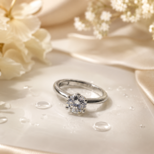 Luna Solitaire Ring